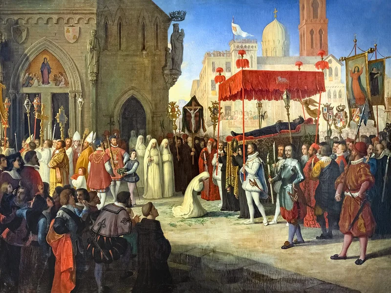 1815-Paul Jean Étienne Balze - Il funerale di Lope de Vega, 1853